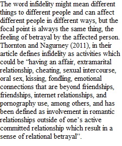 Week 4_Infidelity in relationships_Psychology of Human Sexuality